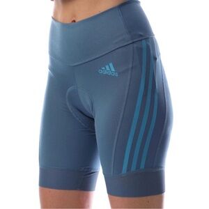 NWT Adidas Women's Blue Padded Cycling Shorts, Size Large